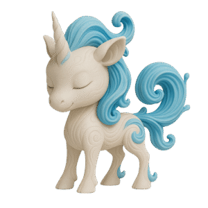 Licorne Chibi de l'Eau