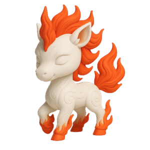 Licorne Chibi du Feu