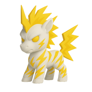 Licorne Chibi de la Foudre