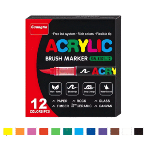 Pack de 12 Feutres Acryliques Guangna