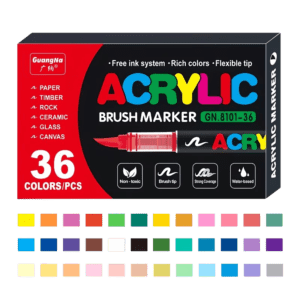 Pack de 36 Feutres Acryliques Guangna