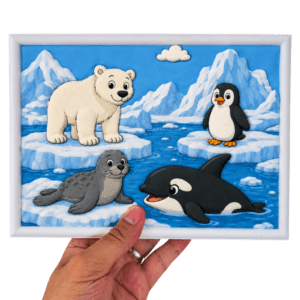Tableau à Colorier – L’Antarctique