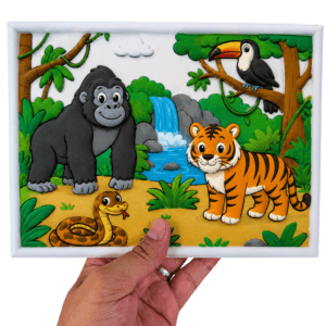 Tableau à Colorier – La Jungle