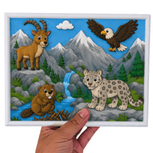Tableau à Colorier – La Montagne