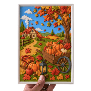 Tableau à colorier - Saison Automne