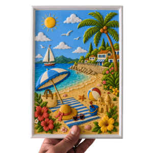 Tableau à colorier - Saison Été