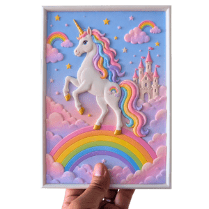 Tableau à Colorier – Le Royaume Arc-en-Ciel