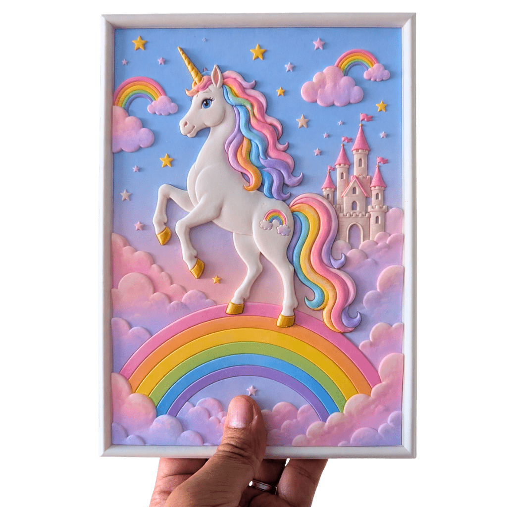 Tableau à Colorier – Le Royaume Arc-en-Ciel