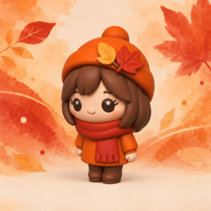 Figurine Ronshibi – Autumn Girl Chibi