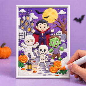 Tableau - La Bande des Petits Monstres